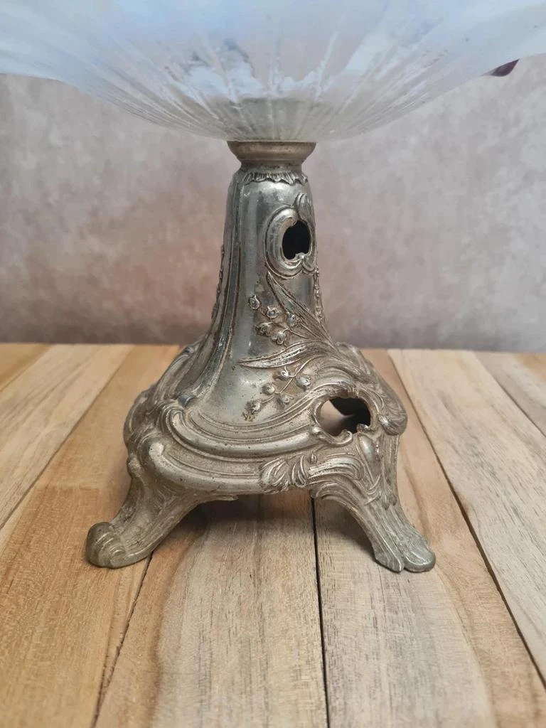 Oude Art nouveau zilveren metalen en vioolglas 🍀 – photo 5